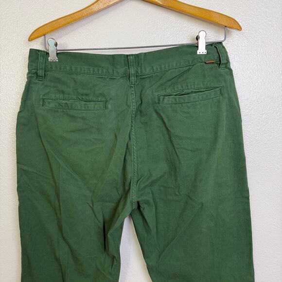 Golf Wang Chino Pants Mens 32 Green Flat Front Cotton Casual Preppy 33x28 - Picture 7 of 10